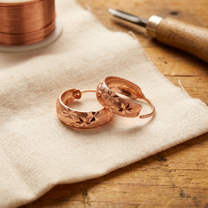 Clara's Dew Copper Earrings