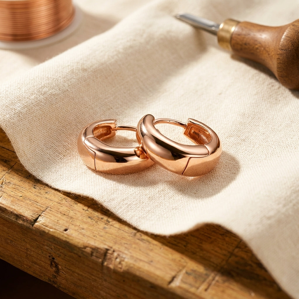 Clara's Linnet Copper Hoop Earrings