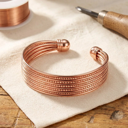 Clara's Swift Copper Bracelet