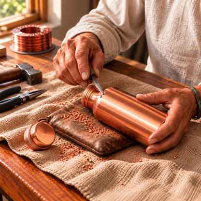 Clara's Elegant Pure Copper Water Bottle