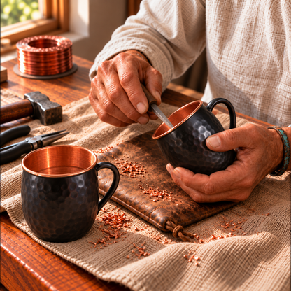 Clara's Black Moscow Mule Copper Mugs