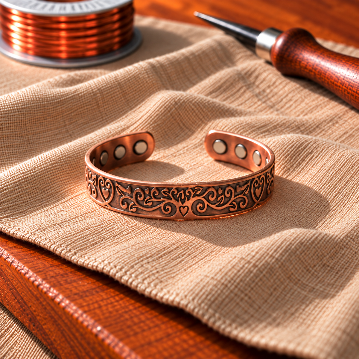 Clara's Tide Copper Bracelet